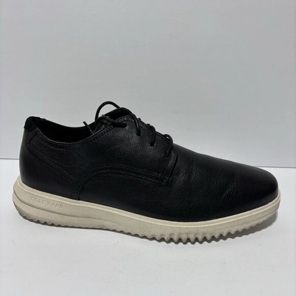 Cole Haan Men’s Grand+ Plain Toe Oxford Black Leather, Size 11.5 M - Picture 1 of 6
